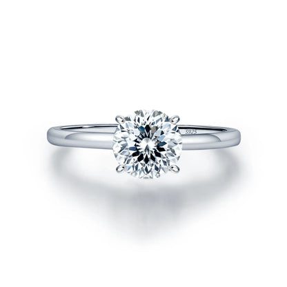 Bague de mariage MuShan Jewelry en argent sterling 925, diamant à haute teneur en carbone, style intemporel, bijoux de luxe pour femmes, joaillerie fine