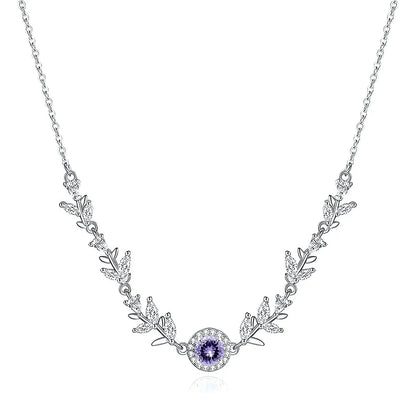 MuShan Jewelry 925 Sterling Silver Necklace Pendant Chain HCD Diamonds Daughter Gift Statement Jewelry Women Necklaces Jewelry