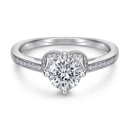MuShan Jewelry 925 Sterling Silver Rings Bands Engagement Ring 7A Cubic Zirconia Timeless Anniversary Rings Bands  Women Gift