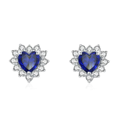 MuShan Jewelry 925 Sterling Silver Stud Earrings Dangle High Carbon Diamond Classic Luxury Women Earring Fine Jewelry