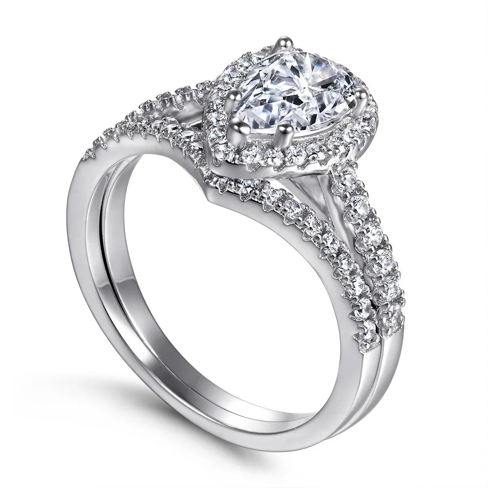 Anillos de plata de ley 925 MuShan Jewelry, anillo de moda con circonita cúbica 7A, regalo para mujer, compromiso, aniversario.