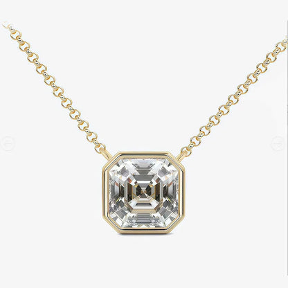 MUSHAN Bespoke Jewelry 925 Sterling Silver Necklace Moissanite D Color VVS Fine Opulent 925 Sterling Silver Pendants Diamond