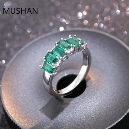 MUSHAN Luxury Custom 14K 18K Gold Rings Band Jewelry With Moissanite Diamond Lab Grown Gemstones Diamond Wedding Ring For Women