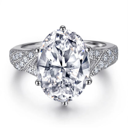 MuShan Jewelry 925 Sterling Silver Romantic Engagement Ring 7A Cubic Zirconia Valentine Delicate Anniversary  Women Gift