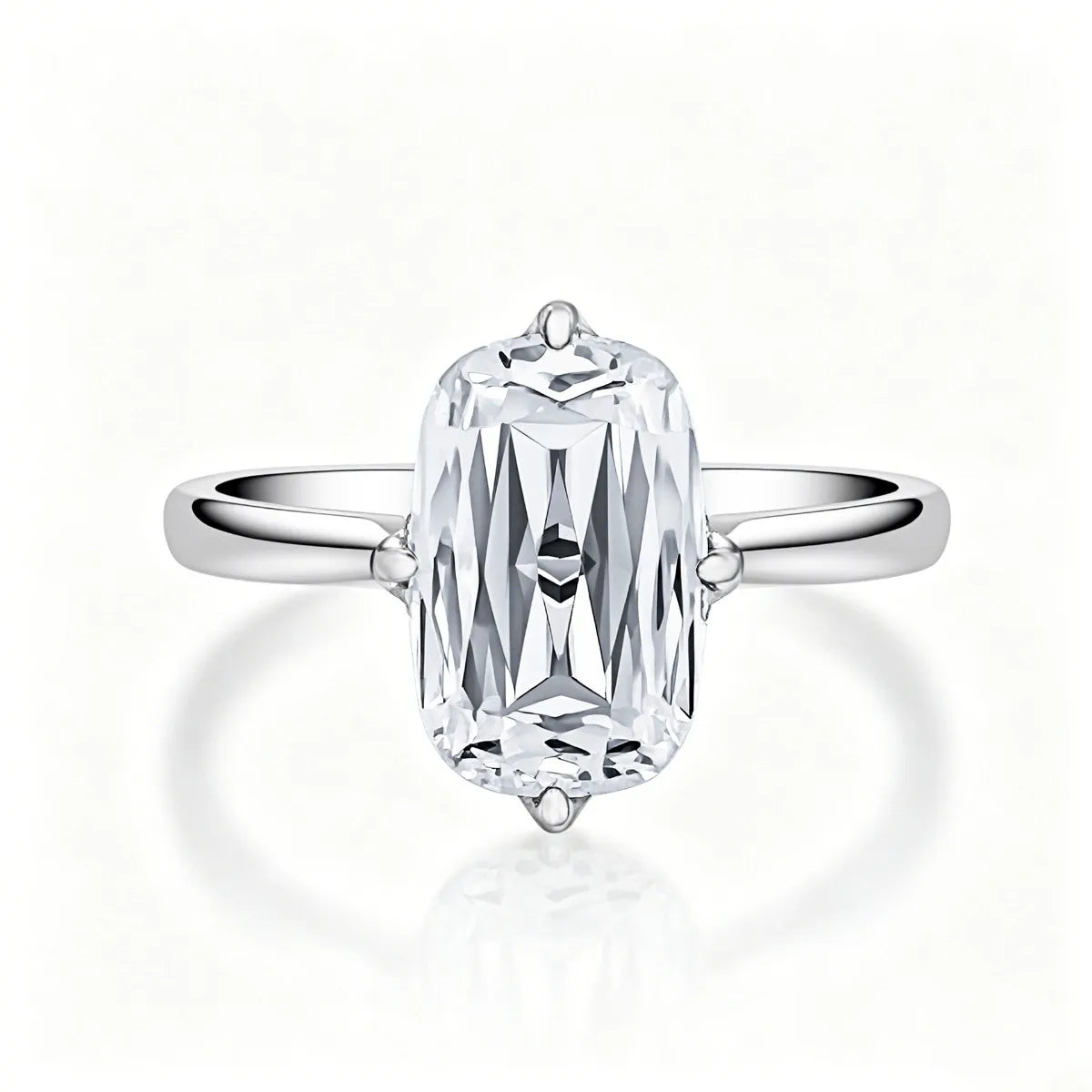 MUSHAN Luxury Jewelry 925 Sterling Silver Ring Band Women GRA Certificate Moissanite Diamond Emerald D Color Rings Fine Jewelry