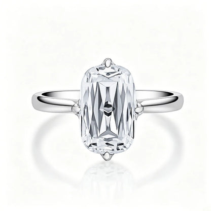 MUSHAN Luxury Jewelry 925 Sterling Silver Ring Band Women GRA Certificate Moissanite Diamond Emerald D Color Rings Fine Jewelry