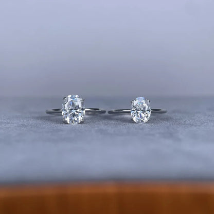 Anillo de joyería de lujo MuShan de plata de ley 925, elegante anillo de moissanita VVS para prometida, chapado en oro real de 18 quilates, joyería con patente MST