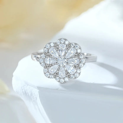 Anillo de compromiso de plata de ley 925 MuShan Jewelry, alianza de boda con diamante de carbono de alta calidad, regalo de Navidad, anillos de lujo para mujer, joyería fina