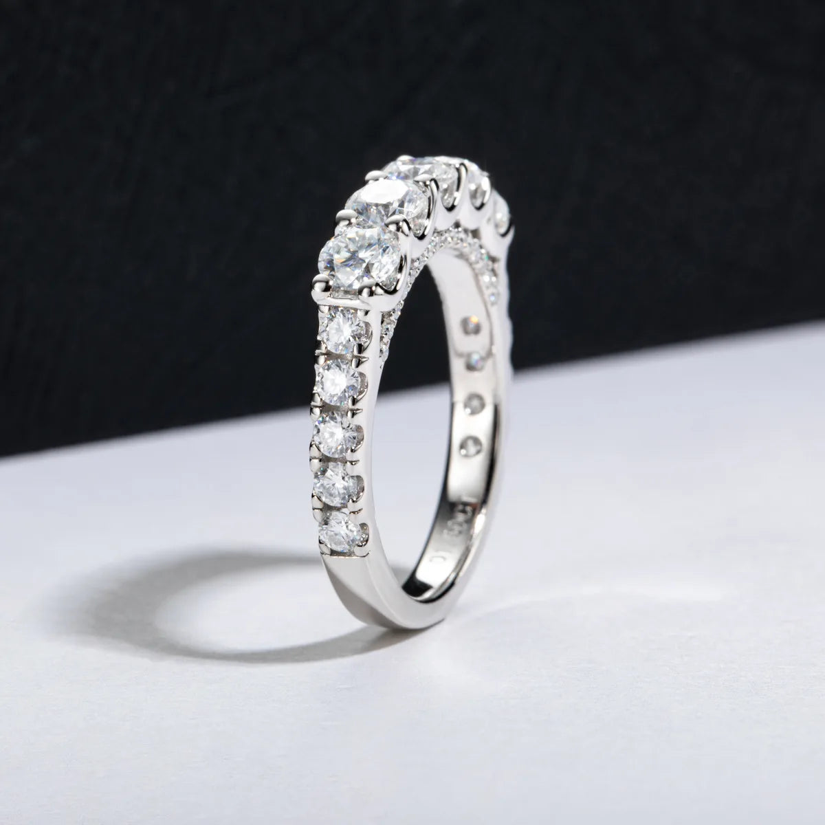MuShan Designer Jewelry 925 Sterling Silver Ring VVS Moissanite Bridal Ring for Spouse 18K Gold Plated MST Patent Jewellery