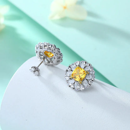 Boucles d'oreilles MuShan Luxury Jewelry en argent sterling 925, créoles avec oxyde de zirconium 5A, plaquées rhodium, bijoux raffinés pour femmes pour soirées