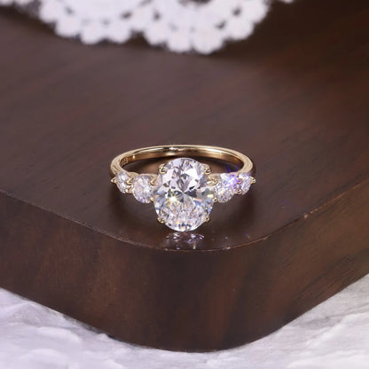 MuShan Designer Jewelry 925 Sterling Silver Ring Moissanite Diamond Artisan Ring for Bride 18K Gold Plated MST Patent Rings