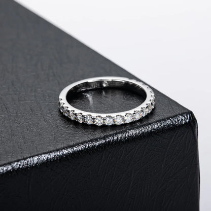 Bague de graduation pour femme MuShan en argent sterling 925 avec moissanite VVS, plaquée or véritable 18K, brevetée MST
