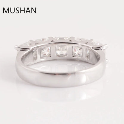 MUSHAN Luxury Custom 14K 18K Gold Rings Band Jewelry With Moissanite Diamond Lab Grown Gemstones Diamond Wedding Ring For Women