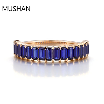 MUSHAN Luxury Custom 14K 18K Gold Rings Band Jewelry With Moissanite Diamond Lab Grown Gemstones Diamond Wedding Ring For Women