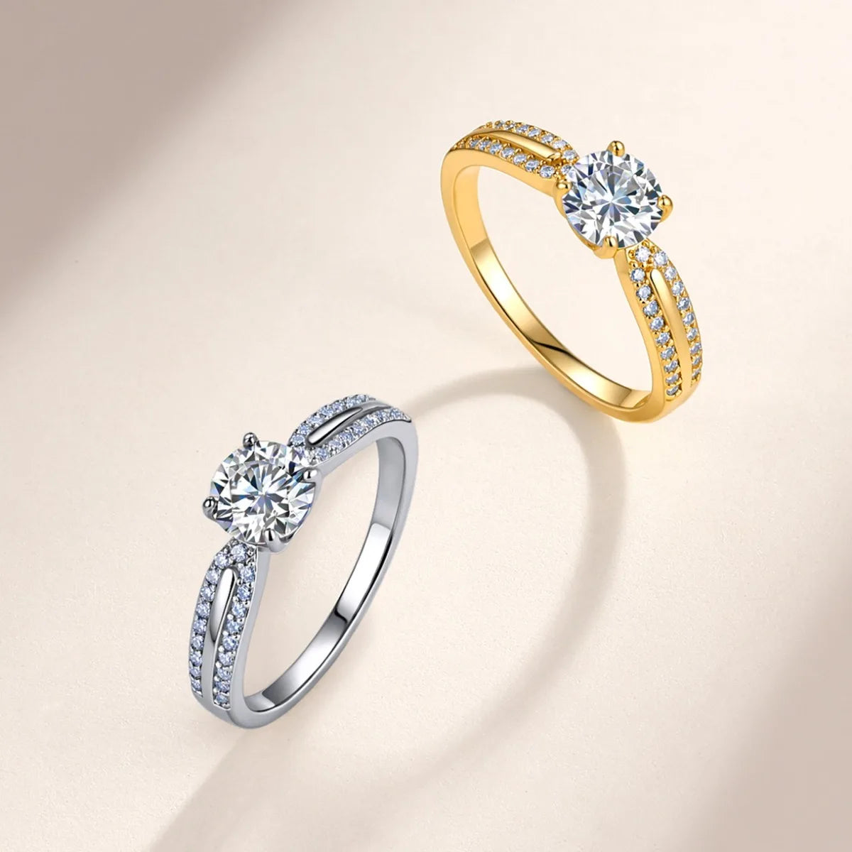 MUSHAN Luxury Jewelry 925 Sterling Silver Ring Band Women GRA Certificated Moissanite Diamond Emerald D Color Rings Fine Jewelry