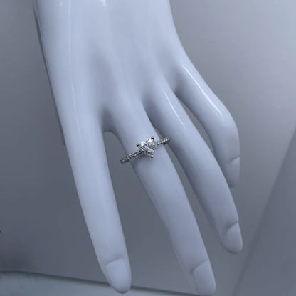 MuShan Designer Jewelry 925 Sterling Silver Ring Moissanite Elegant Ring for Girlfriend 18K Gold Plated MST Patent GRA Rings