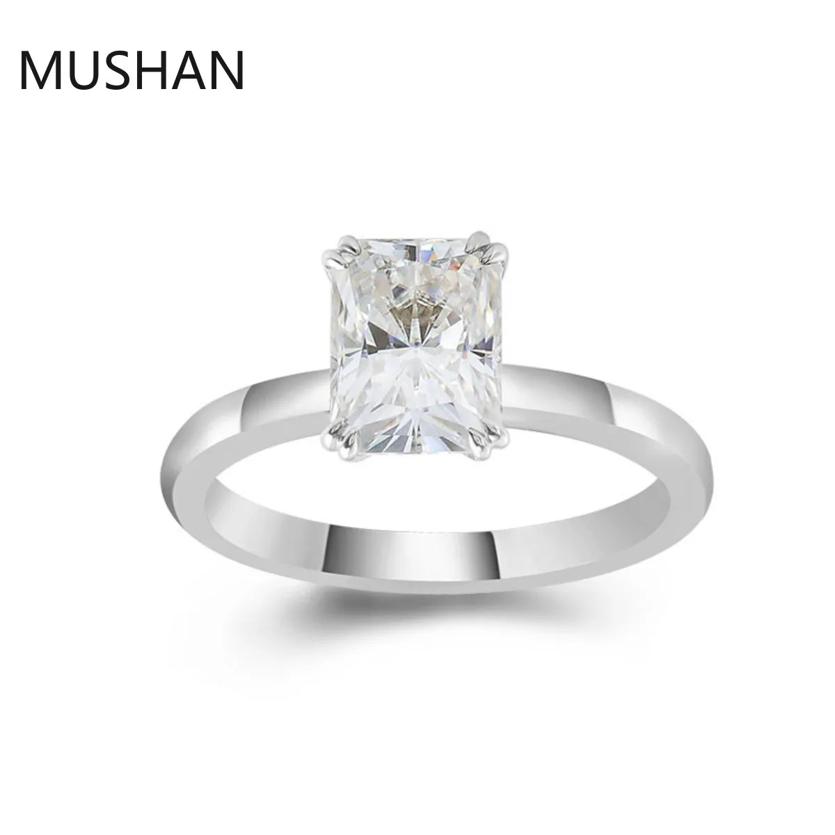 MUSHAN Luxury Custom 14K 18K Gold Rings Band Jewelry With Moissanite Diamond Lab Grown Gemstones Diamond Wedding Ring For Women