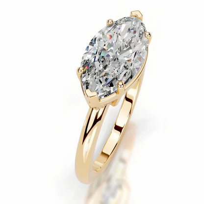 MuShan Designer Jewelry 925 Sterling Silver Ring Round Moissanite Cocktail Ring for Fiancee 18K Gold Plated MST Patent Rings