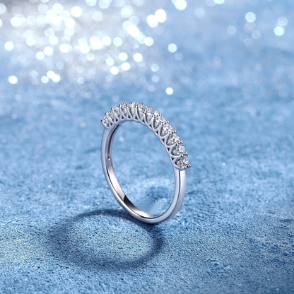 MUSHAN Luxury Jewelry 925 Sterling Silver Ring Band Women GRA Certificated Moissanite Diamond Emerald D Color Rings Fine Jewelry