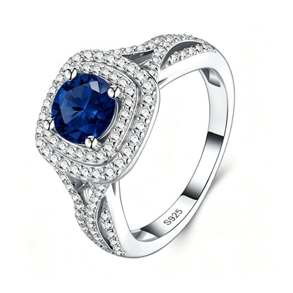 MUSHAN Custom Jewelry 925 Sterling Silver Ring 1ct Lab Grown Gemstones Ruby Emerald Sapphire Rings Jewelry