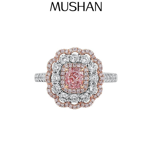 MuShan Jewelry 925 Sterling Silver Ring 5A CZ Gemstones High Carbon Gemstones Fine Chic 925 Sterling Silver Ring Accessories
