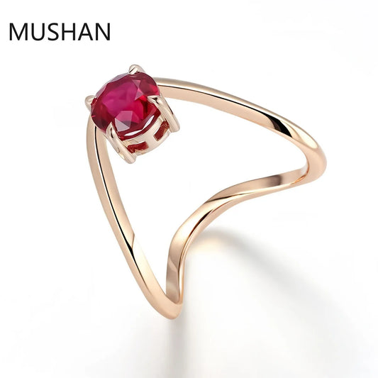 MUSHAN Luxury Custom 14K 18K Gold Rings Band Jewelry With Moissanite Diamond Lab Grown Gemstones Diamond Wedding Ring For Women