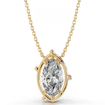 Collar de plata de ley 925 marca MuShan con diamante de moissanita, gargantilla para boda para chicas, colgante con patente MST chapado en oro de 18K
