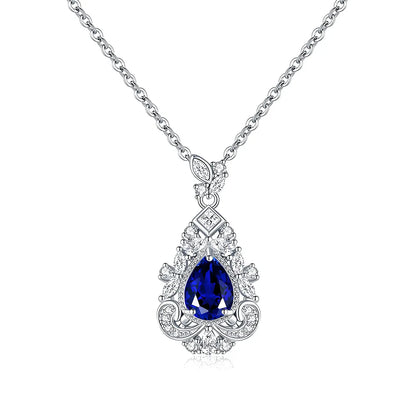 MuShan Jewelry 925 Sterling Silver Necklace Pendant Chain HCD Diamonds Minimalist Style Luxury Jewelry Women Necklaces Jewelry