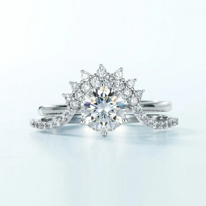 MUHAN Luxury Jewelry  925 Sterling Silver Ring Wedding Band  Women GRA Certificate Moissanite Diamond Rings D Color Fine Jewelry