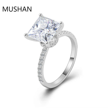 MUSHAN Luxury Custom 14K 18K Gold Rings Band Jewelry With Moissanite Diamond Lab Grown Gemstones Diamond Wedding Ring For Women