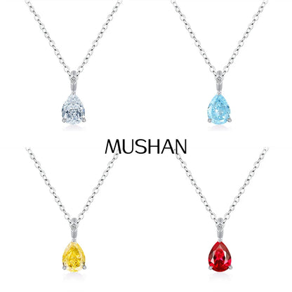 MuShan Jewelry 925 Sterling Silver Necklace Gold Chain HCD Diamonds Minimalist Style Statement Jewelry Women Necklaces Jewelry