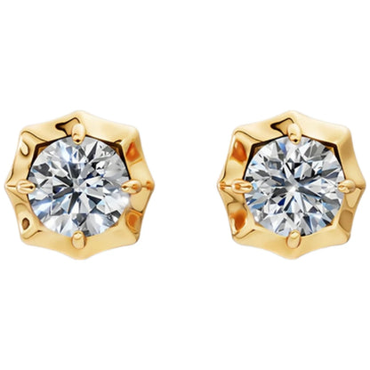 MUSHAN Custom Jewelry 925 Sterling Silver Earring Moissanite D Color VVS Luxury Youthful Noble Earrings Diamond Accessories
