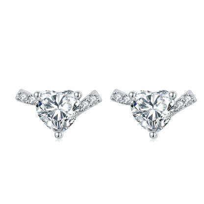 MuShan Luxury Jewelry 925 Sterling Silver Earrings Zircon 7A Leverback Party for Wife 18K Rose Gold Plated Fine Jewelry Earring