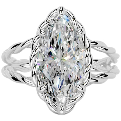 MUSHAN Custom Jewelry 925 Sterling Silver Ring Moissanite D Color VVS Luxury Noble 925 Sterling Silver Rings Diamond Accessories