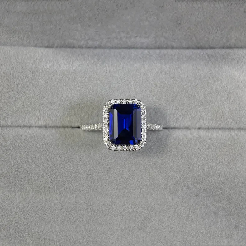 MUSHAN Luxury Jewelry HCD Gemstones Sapphire Ruby Ring For Women 925 Sterling Silver Rings Band s925 Fine Jewelry