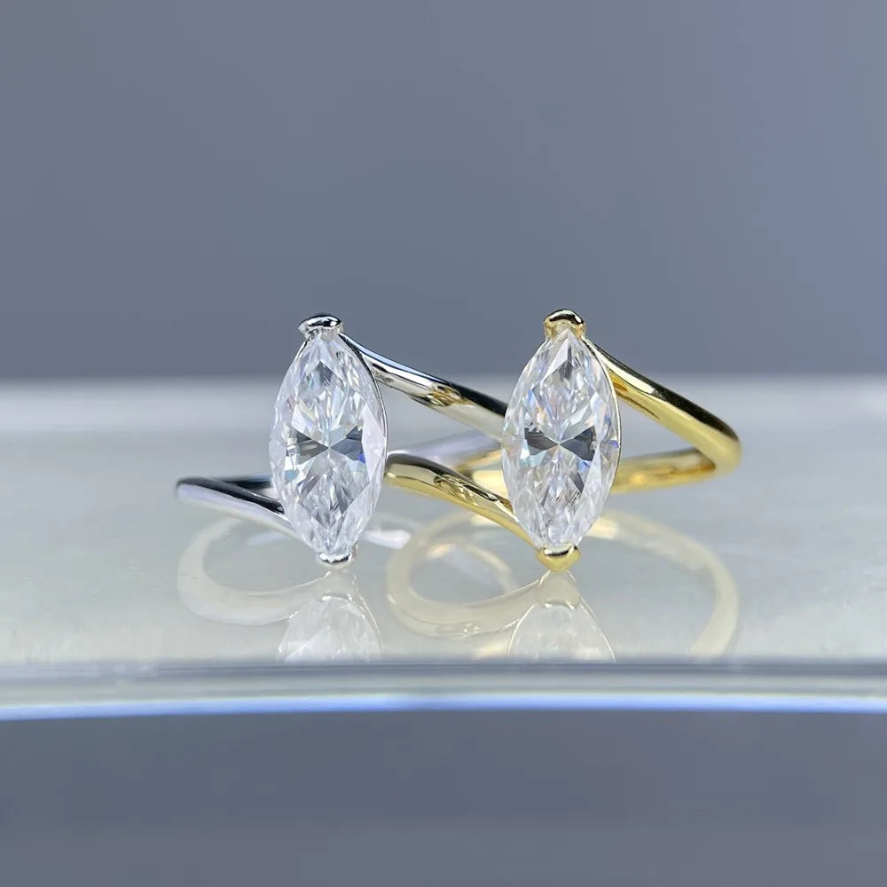 MUSHAN Luxury Jewelry 925 Sterling Silver Ring Band Women GRA Certificated Moissanite Diamond Emerald D Color Rings Fine Jewelry