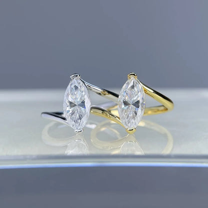 MUSHAN Luxury Jewelry 925 Sterling Silver Ring Band Women GRA Certificated Moissanite Diamond Emerald D Color Rings Fine Jewelry