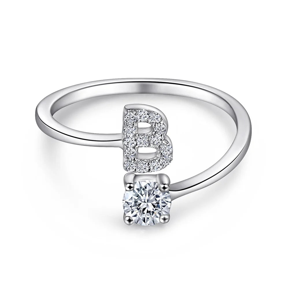 MuShan Jewelry 925 Sterling Silver Rings Bands Engagement Ring 7A Cubic Zirconia Rings Bands Rings Bands Anniversary  Women Gift