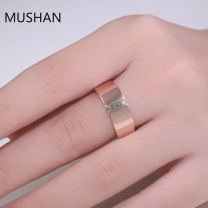 MUSHAN Luxury Custom Jewelry 925 Sterling Silver 10K14K 18K Gold Rings Band D Color Moissanite Diamond Wedding Ring For Women