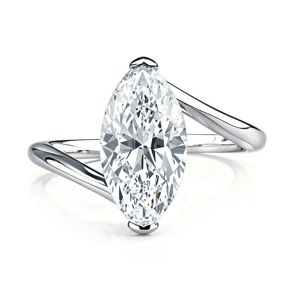 MUSHAN Luxury Jewelry 925 Sterling Silver Ring Band Women GRA Certificated Moissanite Diamond Emerald D Color Rings Fine Jewelry