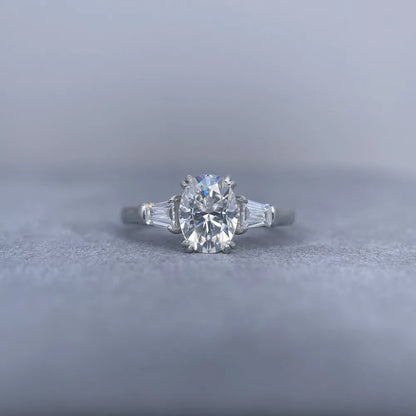 MUSHAN Luxury Jewelry 925 Sterling Silver Ring Band Women GRA Certificated Moissanite Diamond Emerald D Color Rings Fine Jewelry