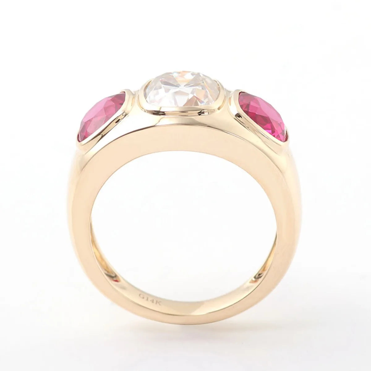 MUSHAN Luxury Custom 14K 18K Gold Rings Band Jewelry With Moissanite Diamond Lab Grown Gemstones Diamond Wedding Ring For Women