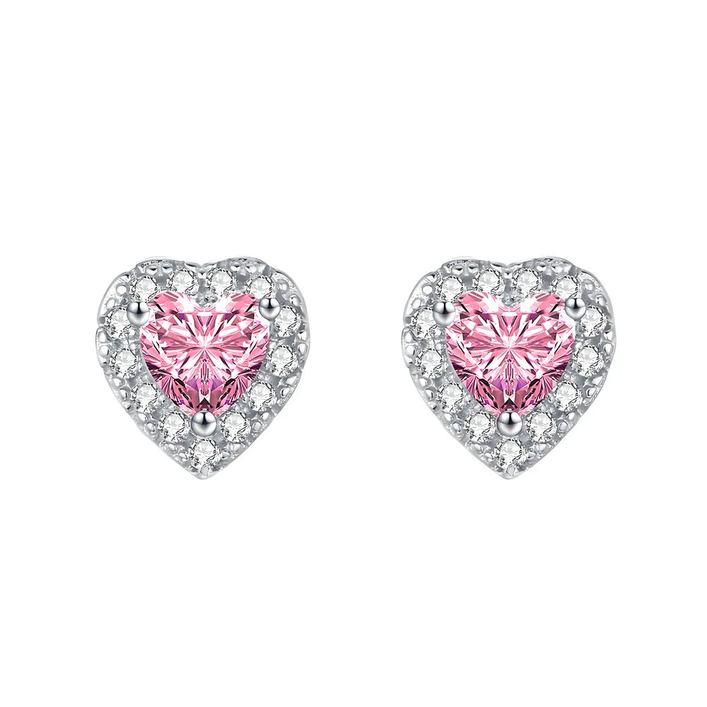 MuShan Jewelry 925 Sterling Silver Stud Earrings Drop HCD Gemstones Bachelorette Gift Best Friend Gift Women Earring Fine Jewelr