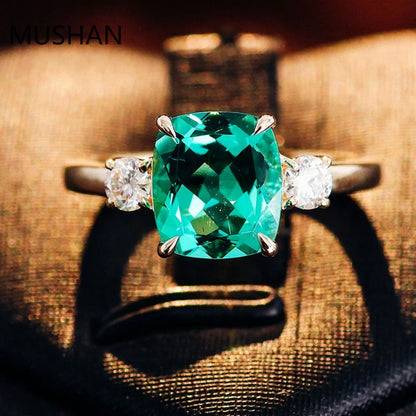MUSHAN Luxury Custom 14K 18K Gold Rings Band Jewelry With Moissanite Diamond Lab Grown Gemstones Diamond Wedding Ring For Women