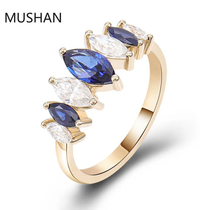 MUSHAN Luxury Custom 14K 18K Gold Rings Band Jewelry With Moissanite Diamond Lab Grown Gemstones Diamond Wedding Ring For Women