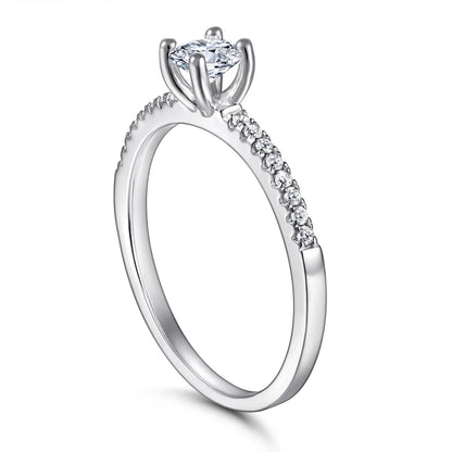 MuShan Jewelry 925 Sterling Silver Ring Wedding Band HCD Gemstones Best Friend Gift Premium Jewelry Women Rings Fine Jewelry
