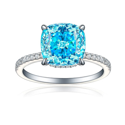 MuShan Jewelry 925 Sterling Silver Ring Wedding Band High Carbon Diamond Engagement Party  Her Gift Women Rings Fine Jewelry
