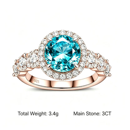 MUSHAN Custom Jewelry 925 Sterling Silver Ring Band 3ct Lab Grown Gemstones Ruby Emerald Sapphire Affordable Luxury Ring Jewelry