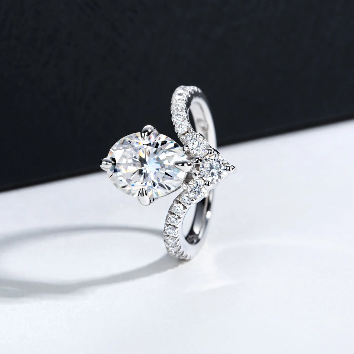 MUHAN Luxury Jewelry  925 Sterling Silver Ring Wedding Band  Women GRA Certificate Moissanite Diamond Rings D Color Fine Jewelry