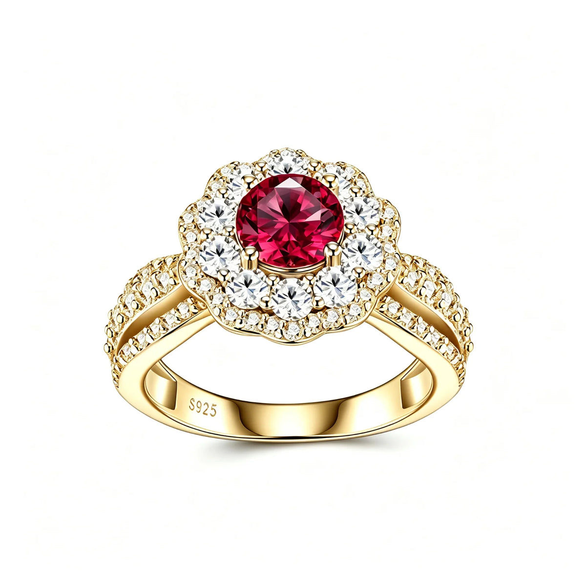 MUSHAN Custom Jewelry 925 Sterling Silver Ring Band for Women 1ct Lab Grown Gemstones Ruby Emerald Sapphire Rings Jewelry